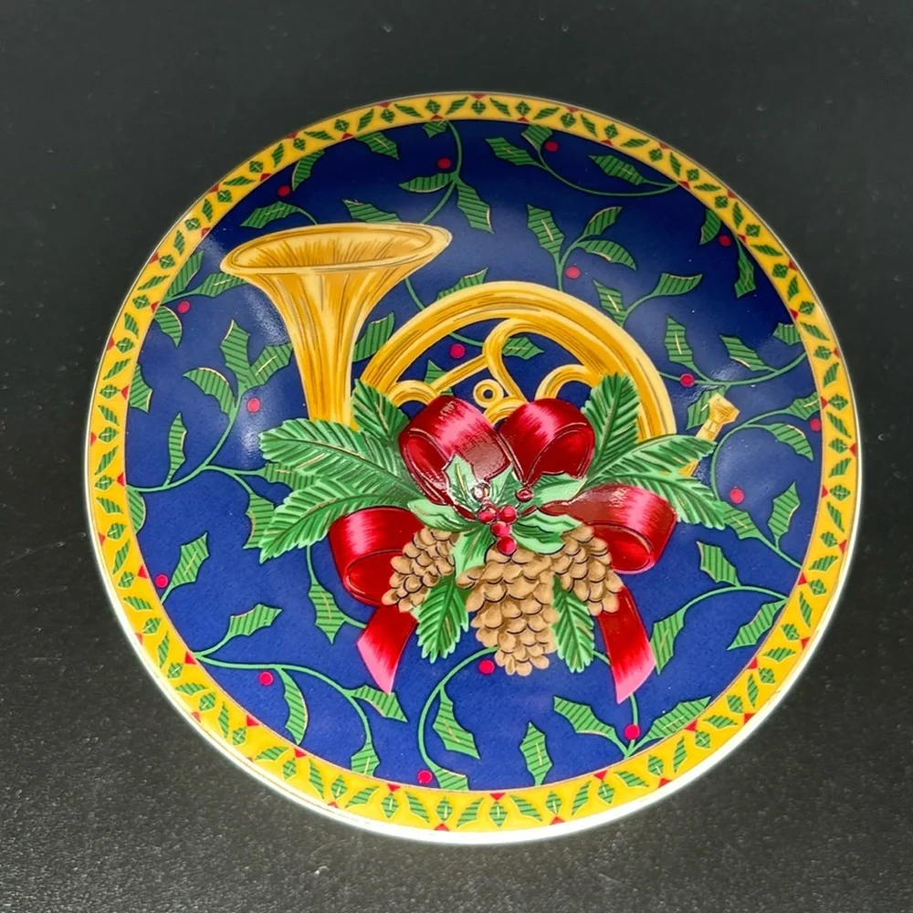 Vintage Mikasa “Holiday Music” Porcelain Covered Box
